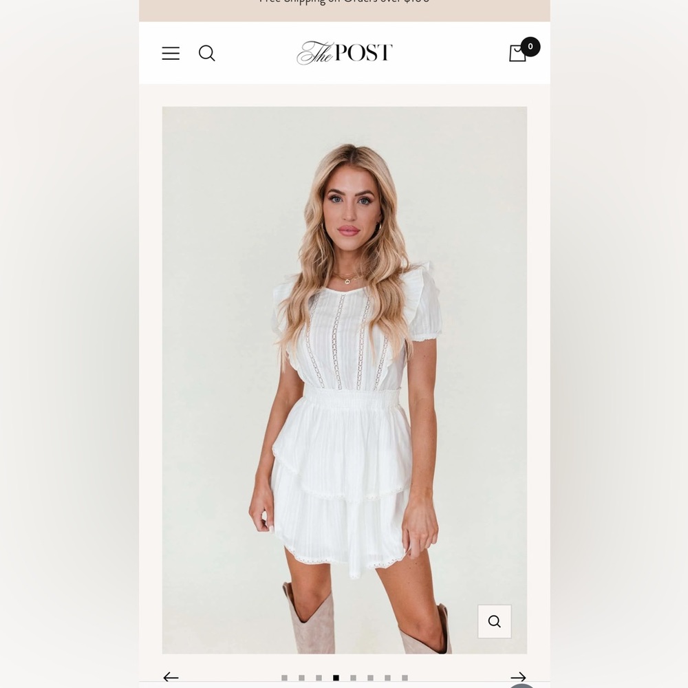 White Lace Dress from The Post